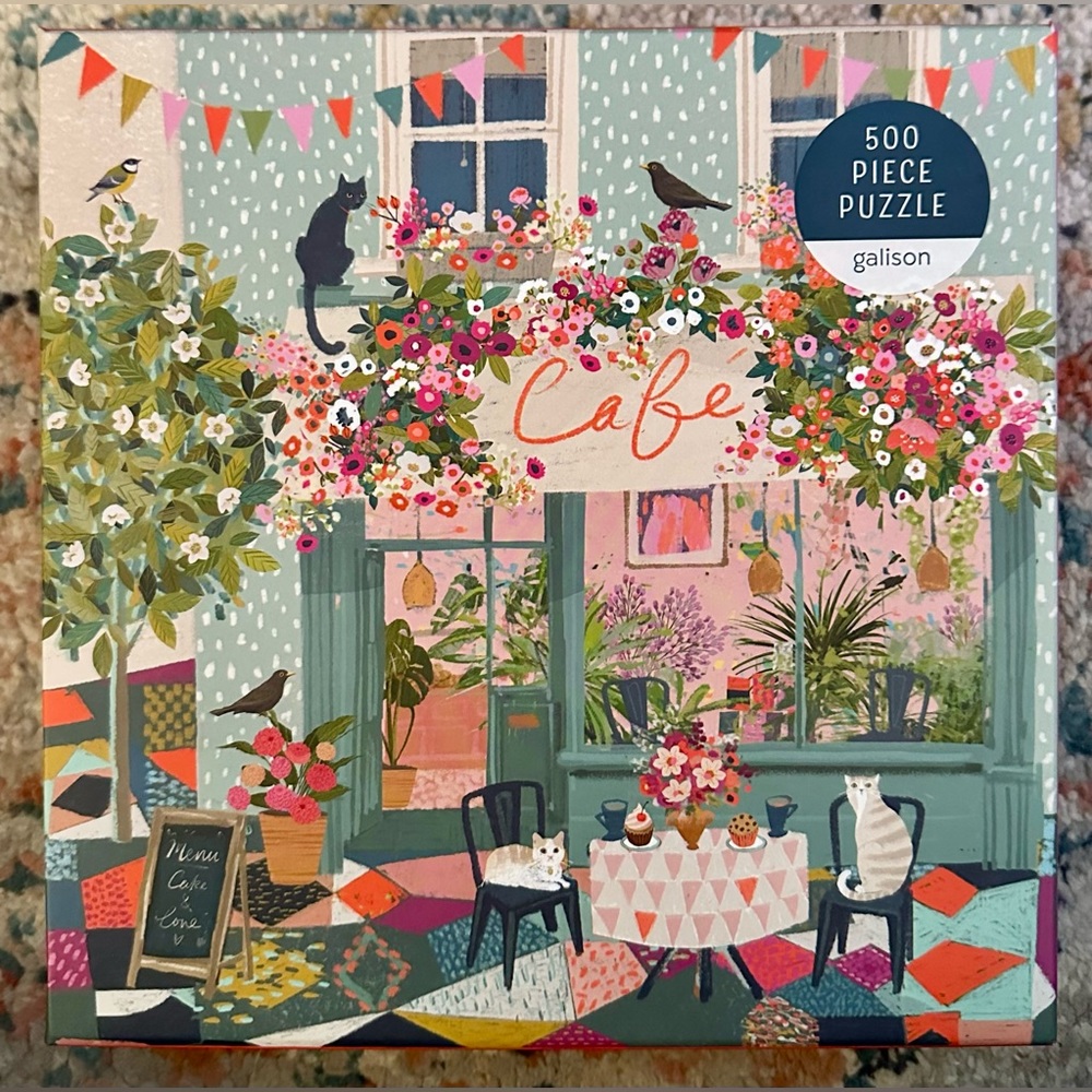 500-piece Jigsaw Puzzle, “Afternoon Tea” Cat Cafe